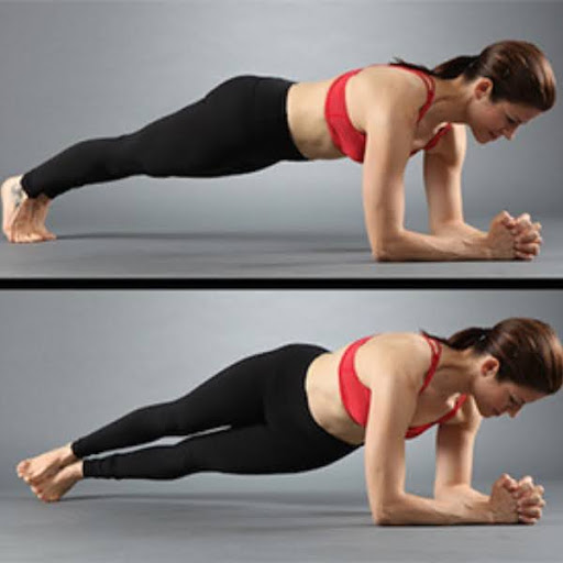 5 Bài tập Pilates hiệu quả giúp cho vòng eo thon gọn 23 Forearm-Plank-Twist